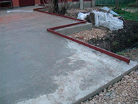 Заливка площадки